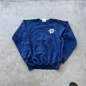 Trader Joes crew worker issued sweater navy blue mens size S